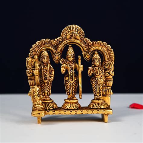 Buy This Medium Size Brass Ram Darbar Murti Height Inch Devsabha