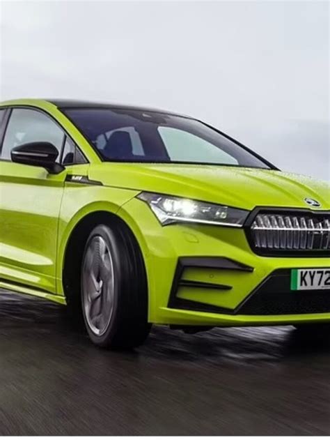 Skoda Green The Enyaq IV VRS Is Both Sporty And Cavernously Roomy