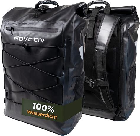 Rovativ Rolltop Rucksack Wasserdicht Liter Fahrradrucksack