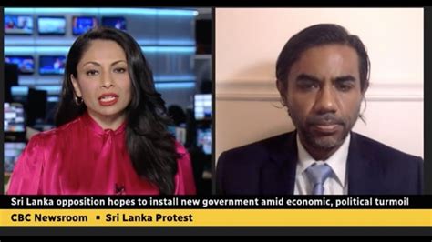 CBC Interview With Natasha Fatah Sri Lankan Crisis Asanga