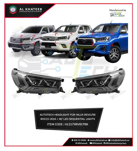 Head Light Hilux Revo Rocco Up