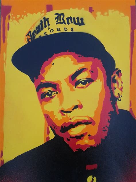 Dr Dre Painting Canvas Stencil Art Spray Paints Hip Hop Rap Etsy Uk