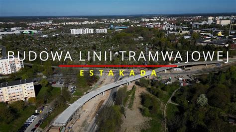 Olsztyn Budowa Lini Tramwajowej Estakada Maj Dji Mini Pro K