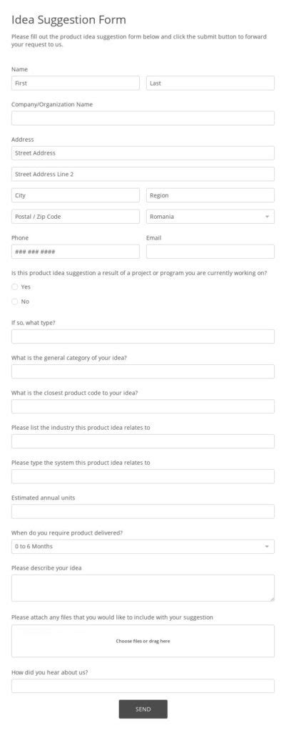 Visitor Feedback Form Template Form Builder