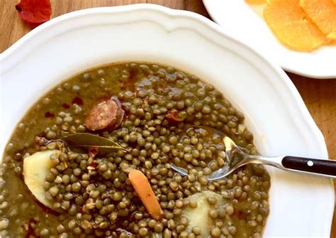 Lentejas con chorizo en olla rápida Receta de LasRecetasDeMiMadre