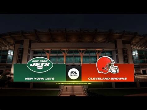 Jets Vs Browns Week Simulation Madden Youtube