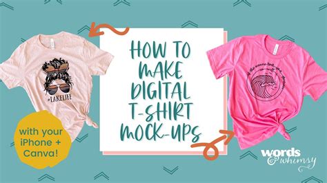 How To Make Your Own Digital T Shirt Mockups Using Your IPhone And