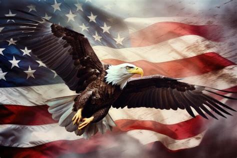 American Flag With Eagle Stock Photos, Images and Backgrounds for Free ...