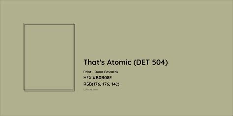 Dunn Edwards Thats Atomic Det 504 Paint Color Codes Similar Paints