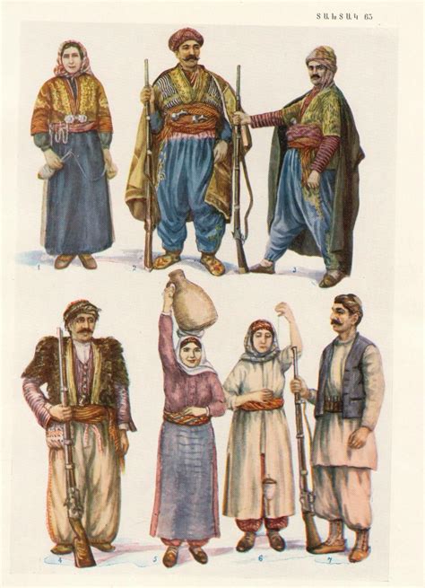 Armenian Traditional Attire | Karakter sanatı, Minyatürler, Kıyafet