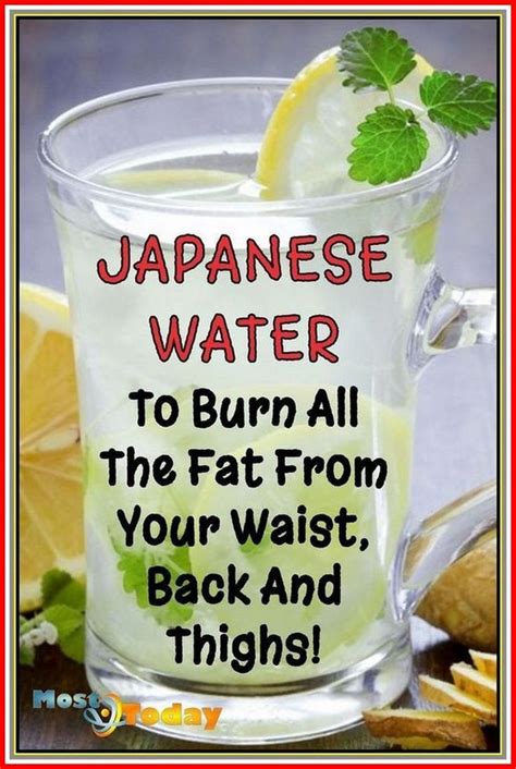 Japanese Water The Drink That Burns Fat Detox Recipes Juicing Recipes