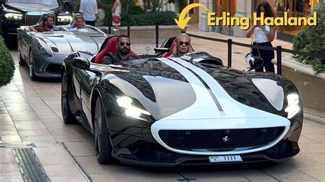 Erling Haaland driving a Ferrari Monza SP2 in Monaco : r/Ferrari