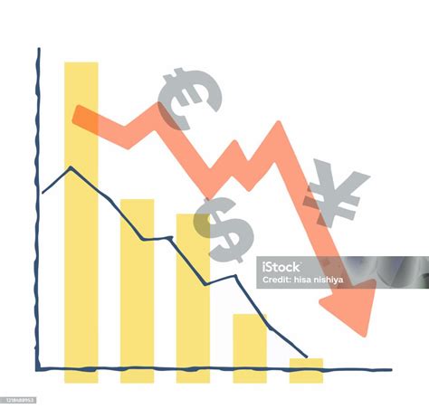 Vetores De Ilustração Mostrando O Gráfico De Imagem Da Recessão E Mais