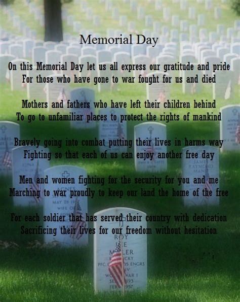 Best Memorial Day Poems Prayers Speeches With Quotes Images 2023