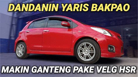 Modifikasi Yaris Bakpao Pake Velg Ring 16 HSR Si Merah Makin Manis