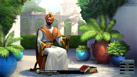 Civilization V Leader | Harun al-Rashid of Arabia - YouTube