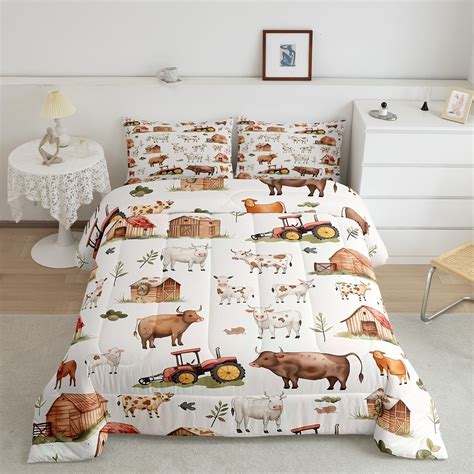 farm animals twin comforter setcountryside rural  bedding set