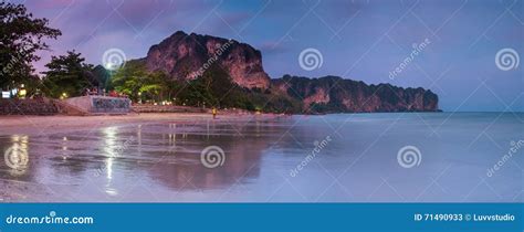 Ao Nang Beach Sunset, Krabi,Thailand Stock Image - Image of island ...