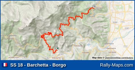 Ss Barchetta Borgo Stage Map Tour De Corse Wrc