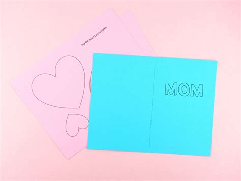 Heart Pop Up Card Template Free Mightyprintingdeals