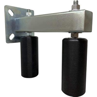 Adjustable Slide Gate Guide Rollers Upper Bolted Bracket Mount 6 Black