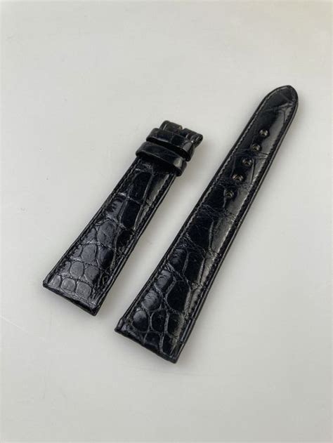 Rolex Genuine Crocodile Black Leather Watch Strap Kaufen Auf Ricardo