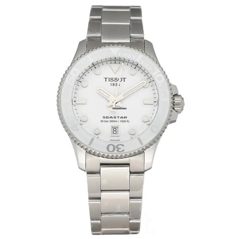 Tissot T1202101101100 Seastar 1000 White Dial 36mm Steel For 495 For Sale From A Trusted