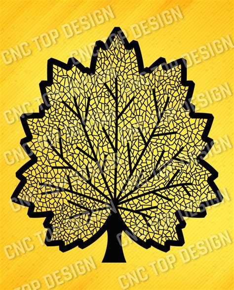 Maple Leaf Design Files DXF SVG EPS AI CDR