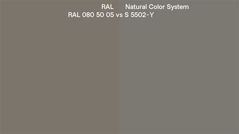 Ral Ral Vs Natural Color System S Y Side By Side Comparison