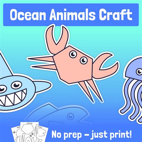 Ocean Animal Crafts – Ethan Dirks Inc. DBA That Little Robot