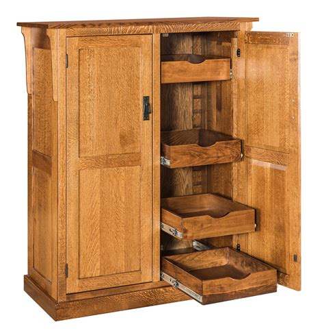 Broadway Mission Pantry Amish Solid Wood Pantries Kvadro Furniture