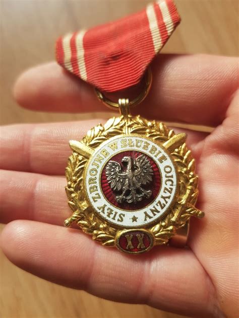 Siły zbrojne w służbie ojczyzny medal złoty XX lat Warszawa Ursus OLX pl