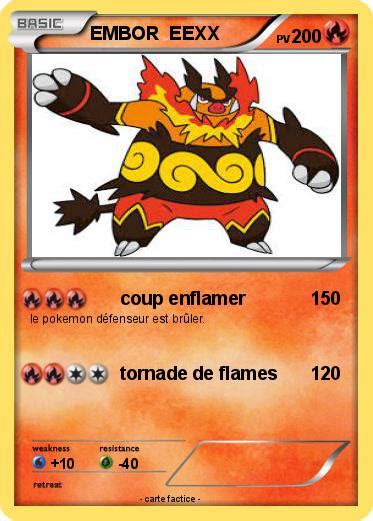 Pok Mon Embor Eexx Coup Enflamer Ma Carte Pok Mon