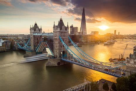 HD wallpaper: bridge, sunset, traffic, Tower Bridge, London | Wallpaper Flare