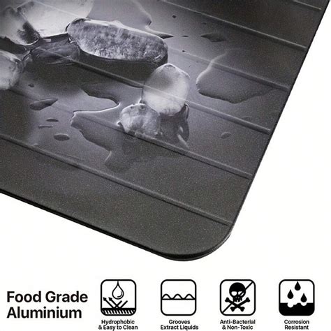 Pc Quick Defrost Tray Frozen Meat Defrosting Plate Fast Thawing