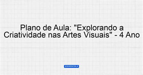 Plano de Aula: 
