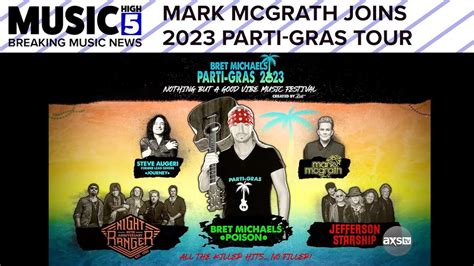 Mark McGrath Joins Bret Michaels 2023 Parti Gras Tour Music High 5