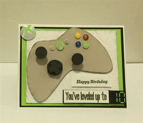 Xbox Theme Birthday Card For 10year Old Old Birthday Cards Free