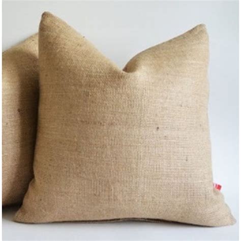 Burlap Pillow Cover 24 X 24 Inches Inch Rustic Decor