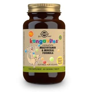 SOLGAR KANGAVITES MULTI FRUTAS TROPICALES 60 COMPRIMIDOS MASTICABLES