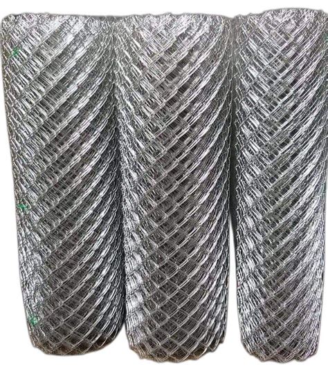 Silver Tata Wire Politery Gi Chain Link Mesh Size 20x20mm At Rs 135