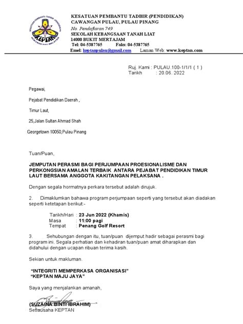 Surat Jemputan Ppd Pdf