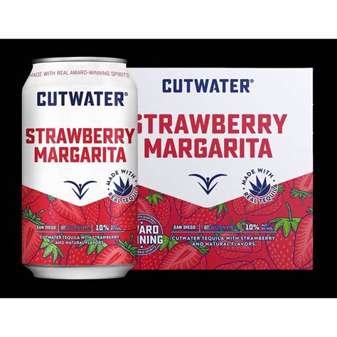 Cutwater Spirits Cutwater Strawberry Margarita Cocktail - 4pk/12 fl oz ...