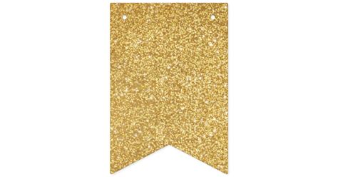 Gold Glitters Bunting Flags Zazzle