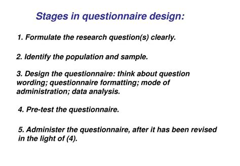 Ppt Questionnaire Design Powerpoint Presentation Free Download Id562044