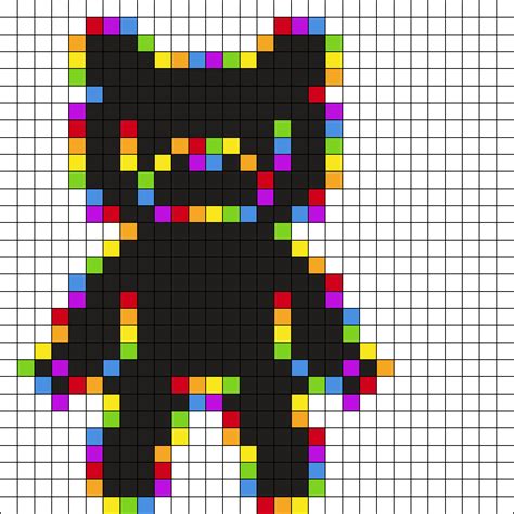 Gloomy Bear Rainbow 2 Perler Bead Pattern Bead Sprites Characters