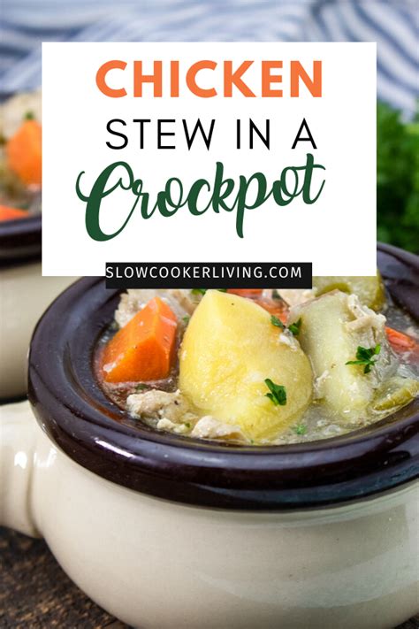 Hearty Chicken Stew In A Crockpot Slow Cooker Living