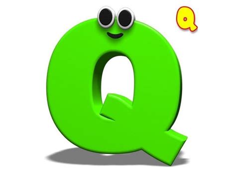 Буква Q английского алфавита в красивых картинках для детей.