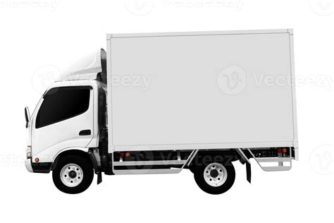 Side view white truck 34916901 PNG