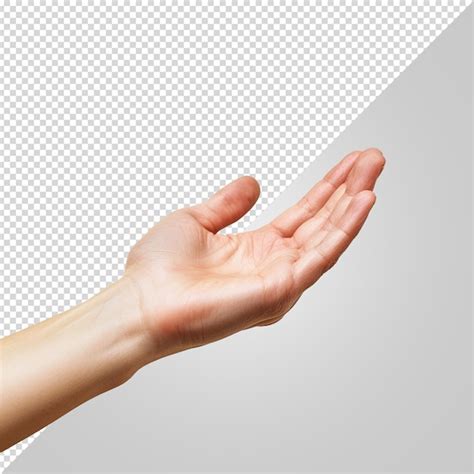 Premium PSD Human Hand Isolated On White